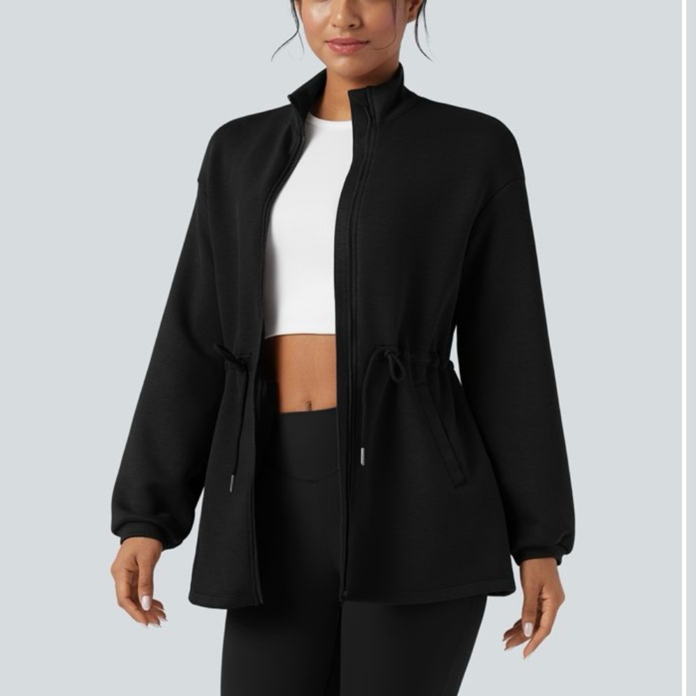 🌷 Halara SpacerTek Turtleneck Drawstring Casual Jacket with Pockets #41